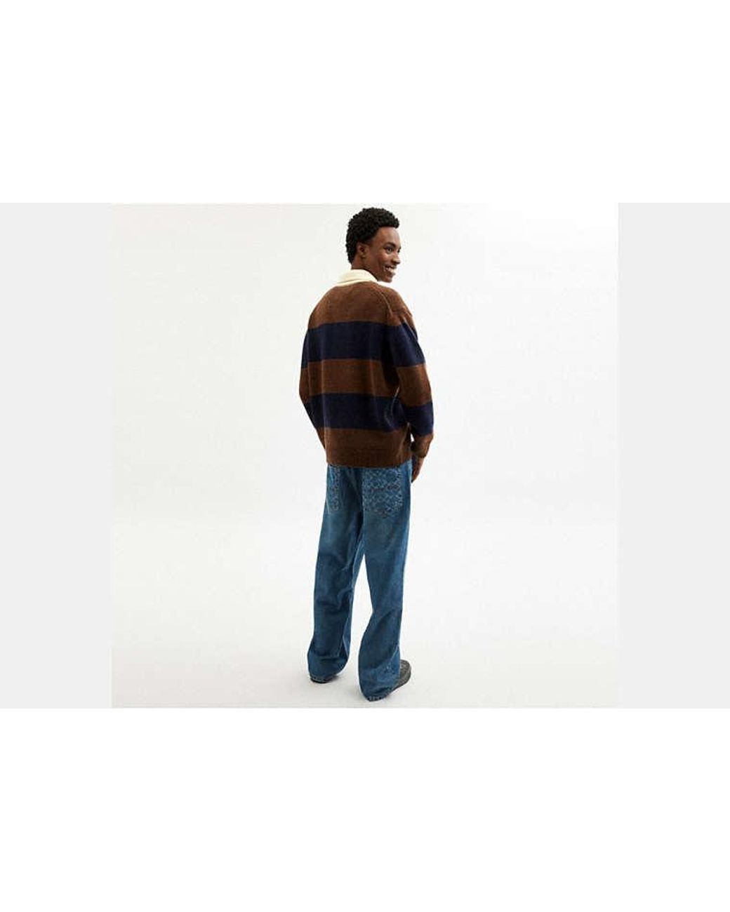 COACH Blue Baggy Denim Jeans for men