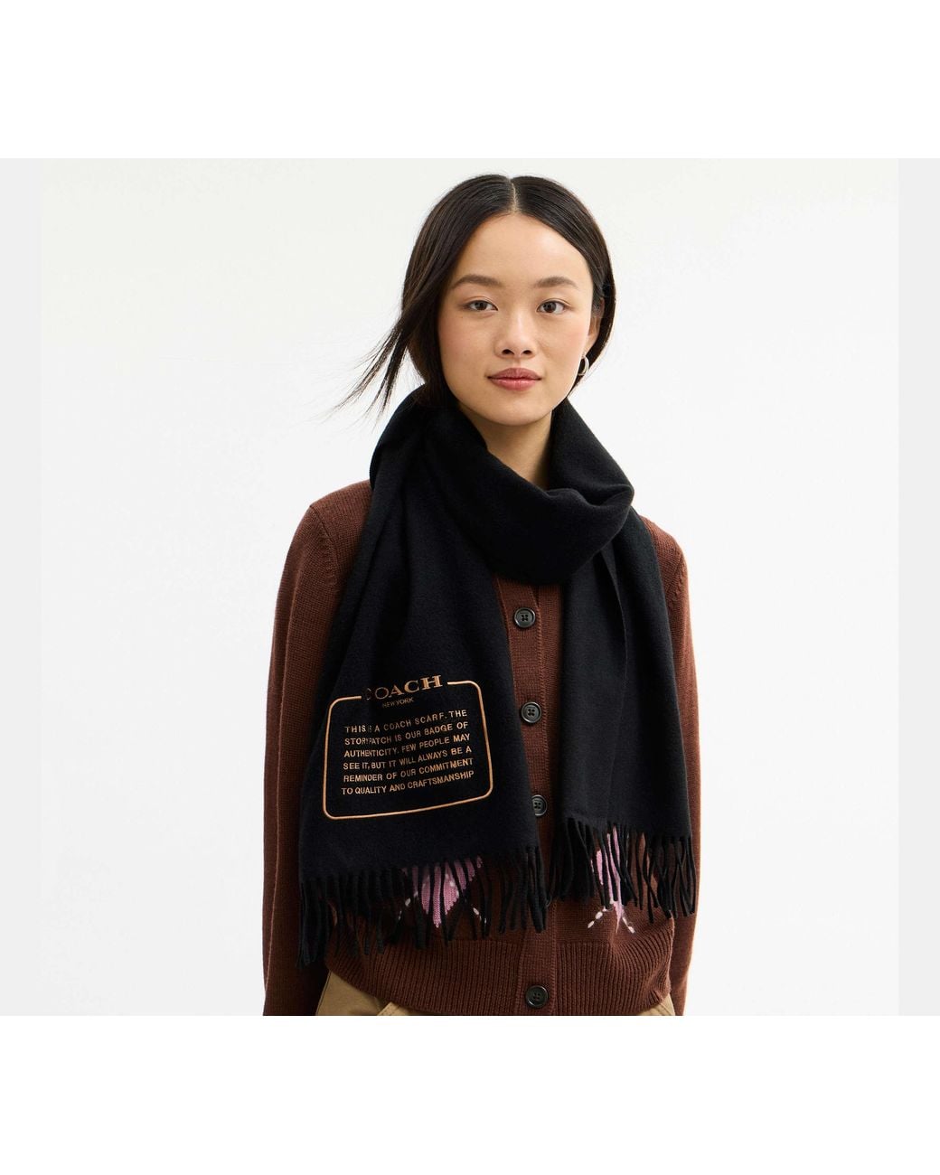 Sciarpone di COACH in Black