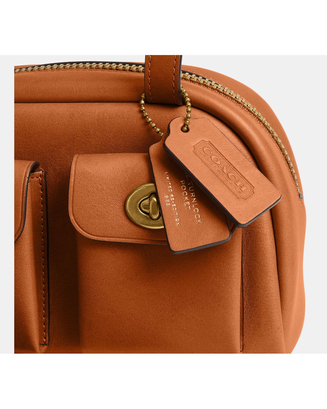 COACH Black Twin Turnlock Bag 20