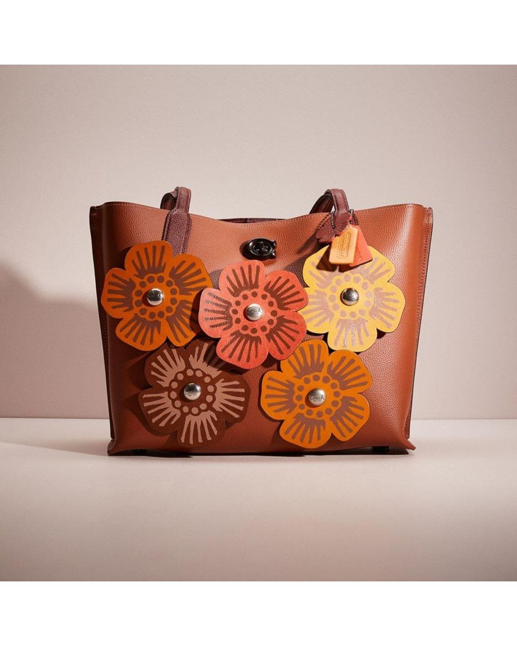 willow tote in colorblock with signature canvas interior