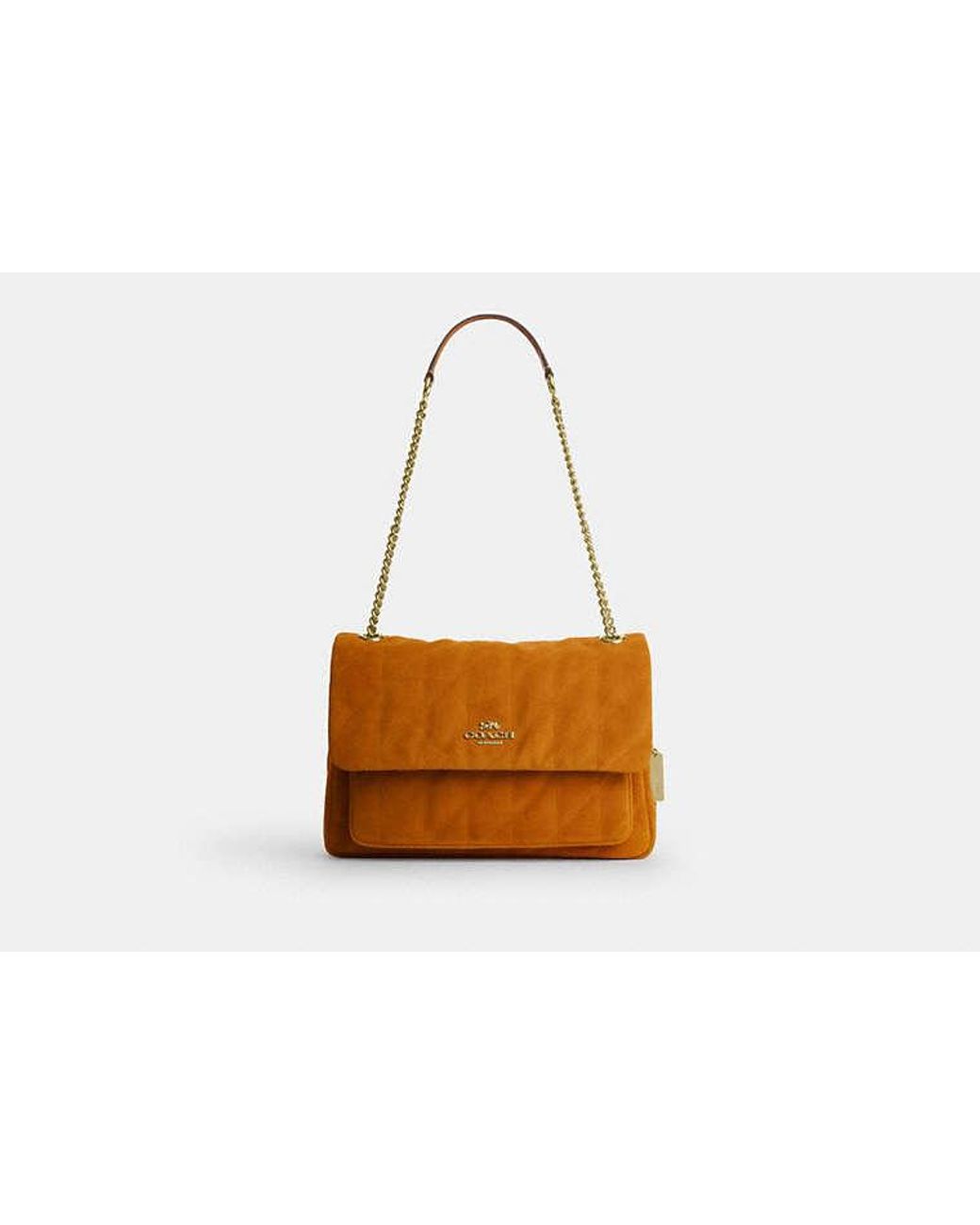 COACH Black Elodie Crossbody Bag With Quilting