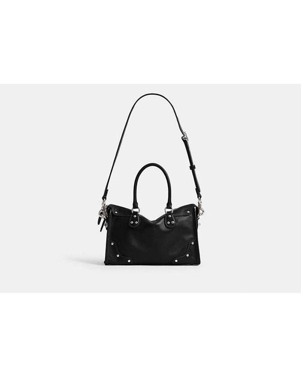 COACH Black Rhyder Satchel Bag 24