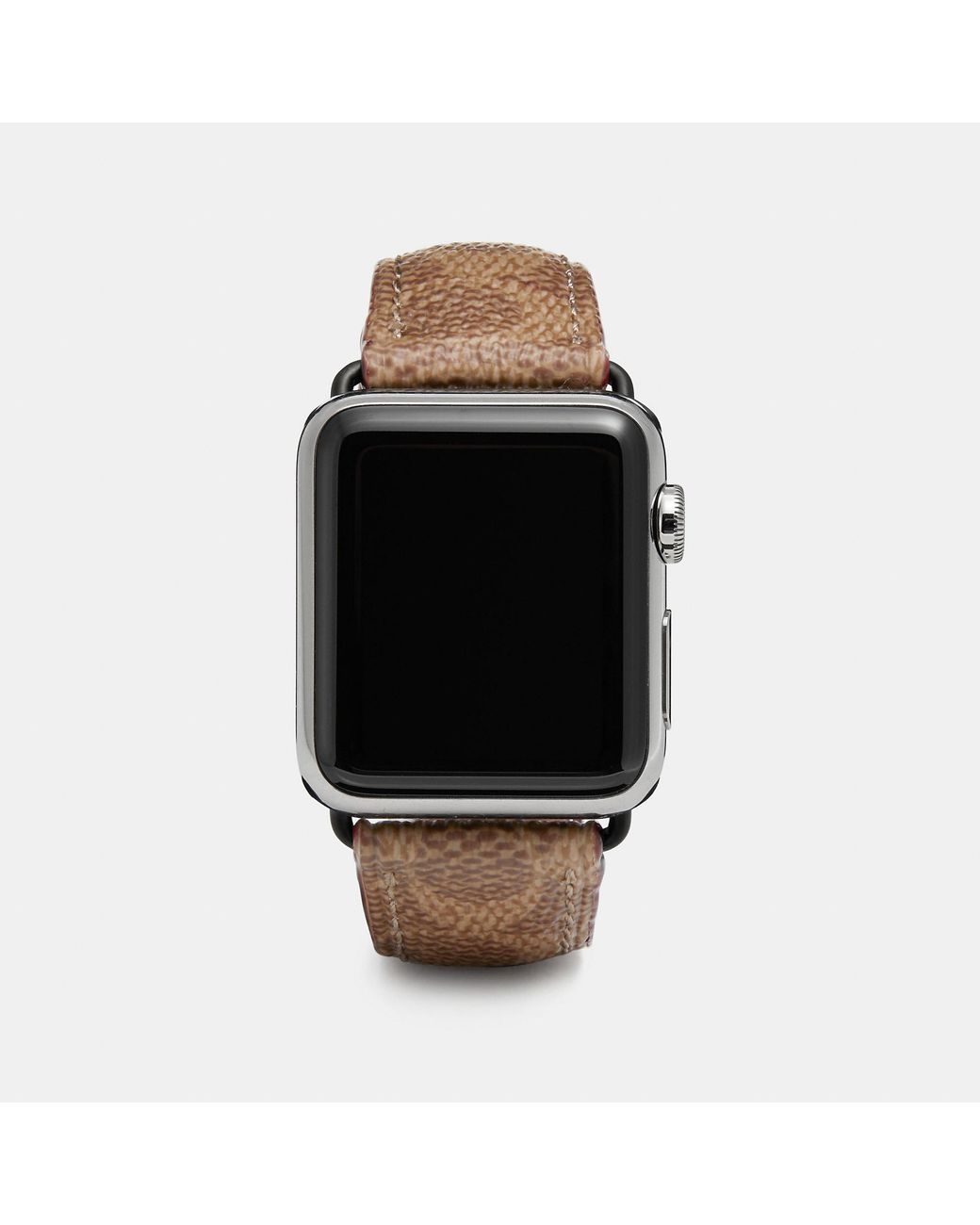 COACH Apple Watch Strap In Signature Canvas in Black | Lyst