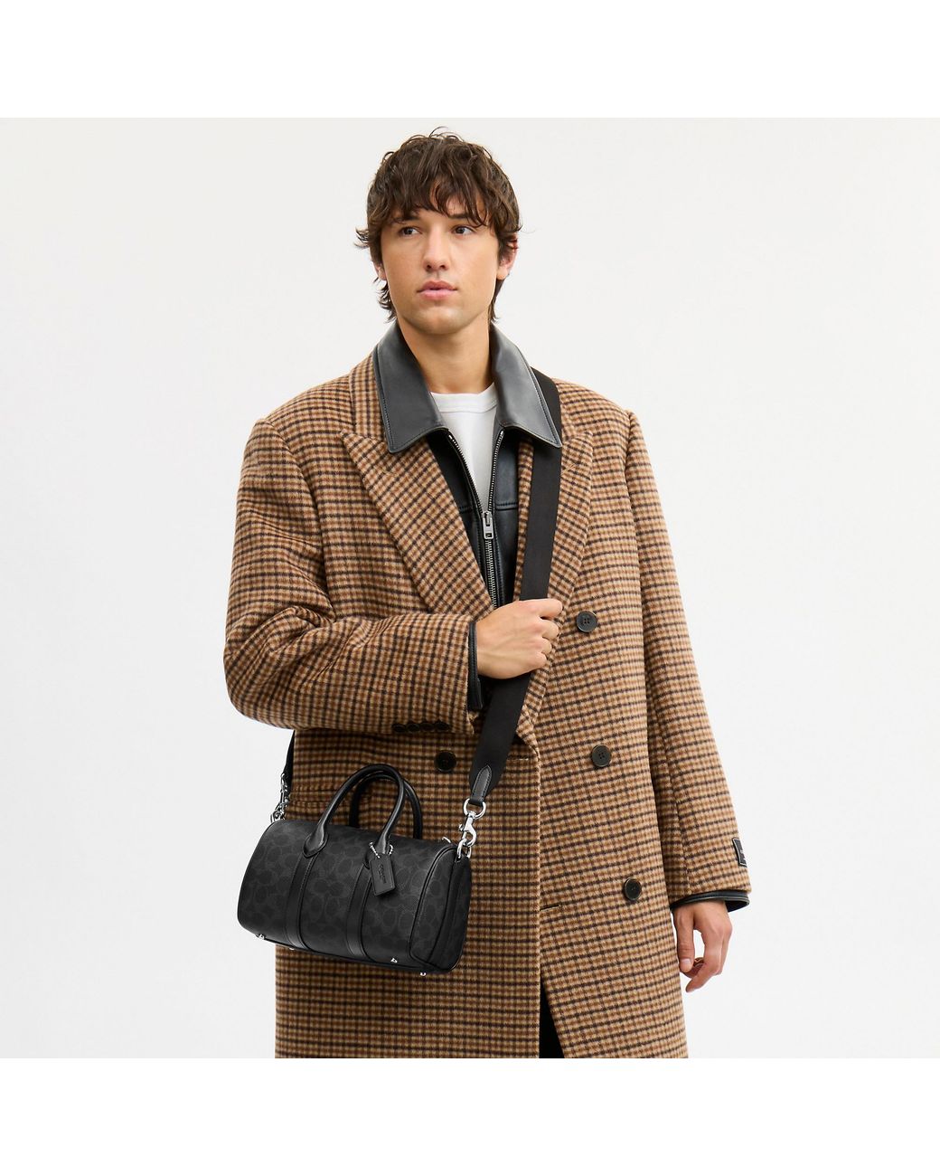 COACH Black Compass Bag 25 for men