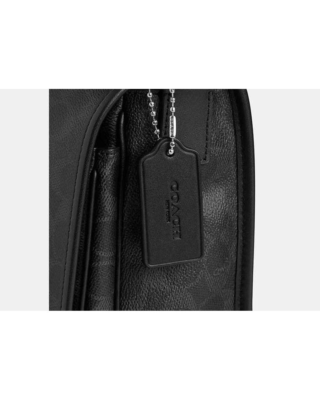 COACH Black Colby Messenger Bag 32 for men
