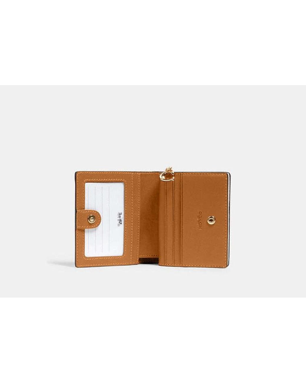 COACH White Snap Wallet