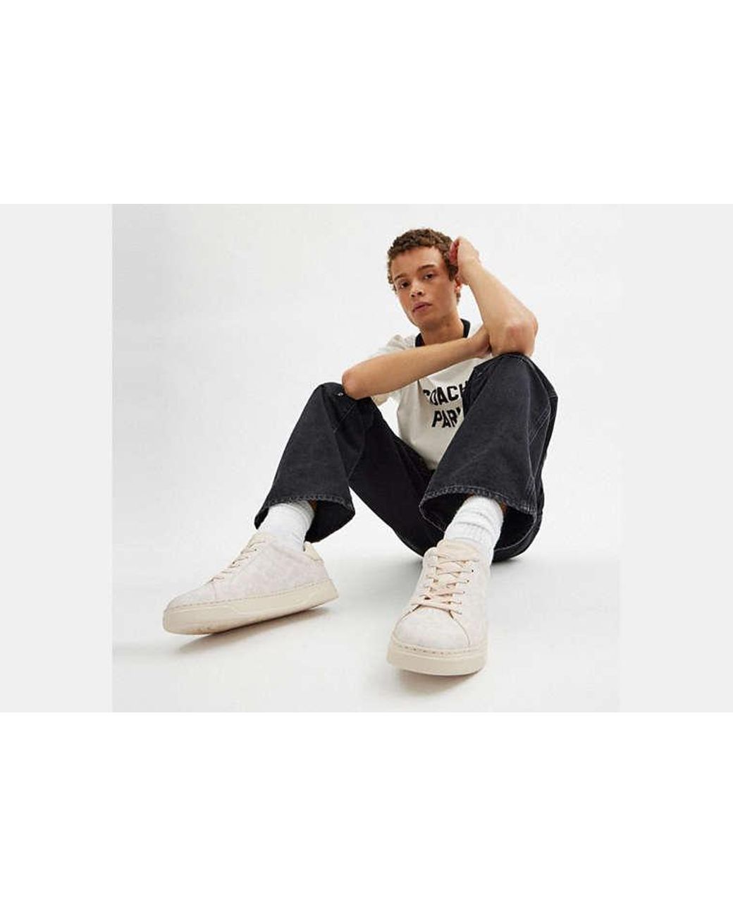 COACH Black High Line Sneaker for men