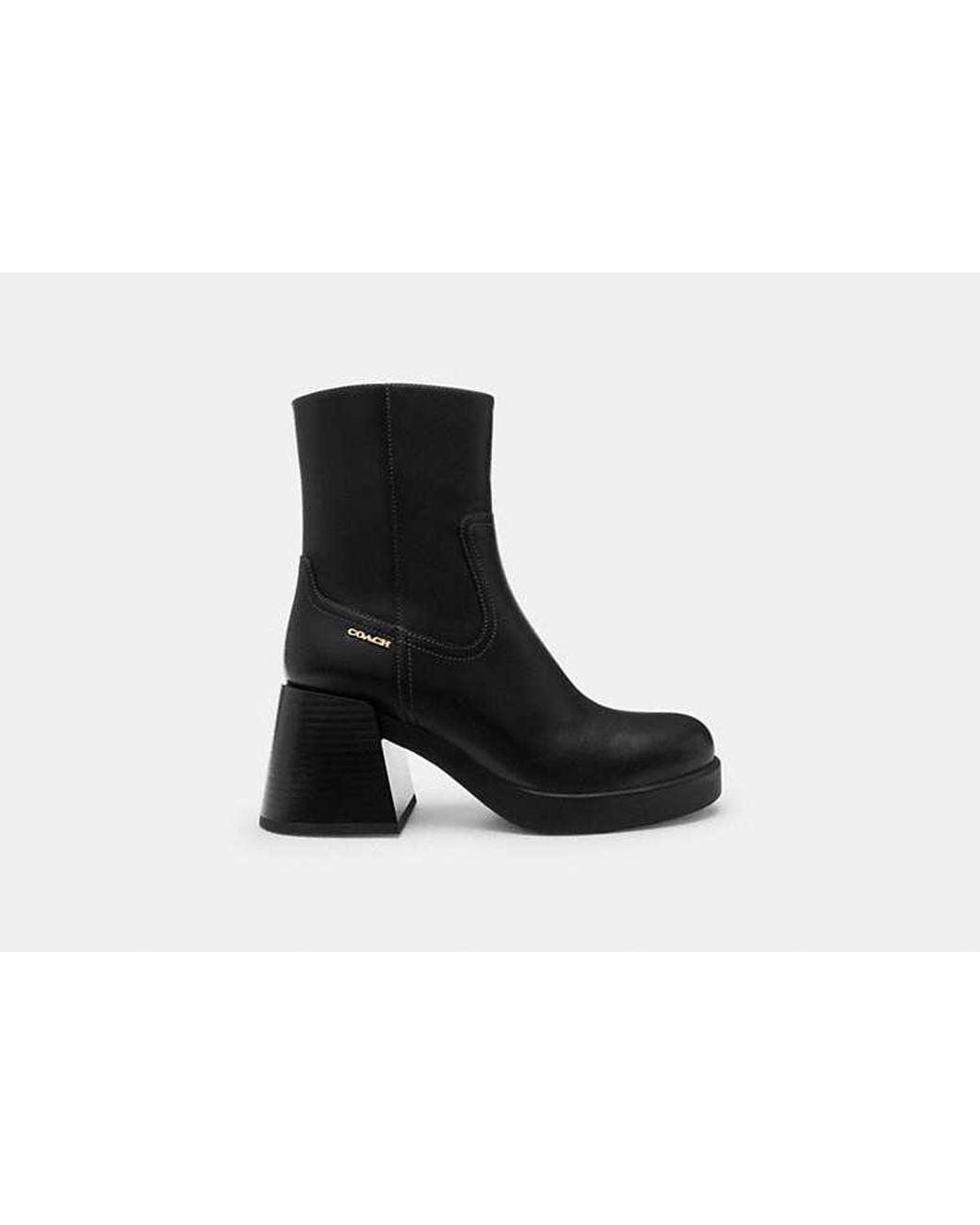 COACH Black Blockabsatz-Stiefel Für Frauen