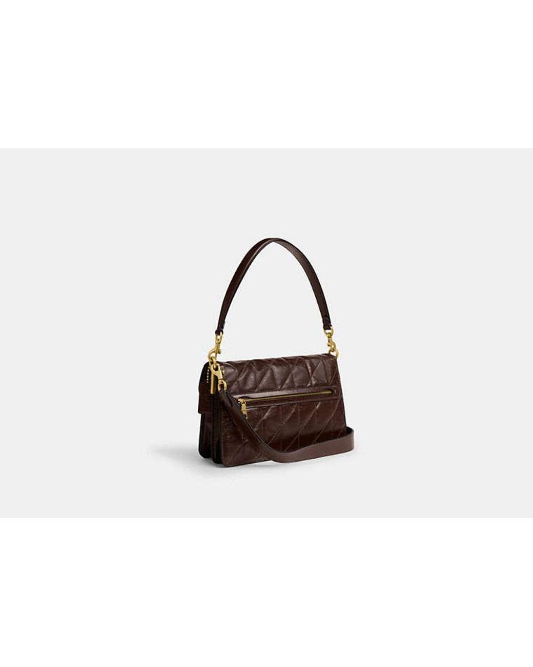 COACH Black Chain Tabby Shoulder Bag With Quilting
