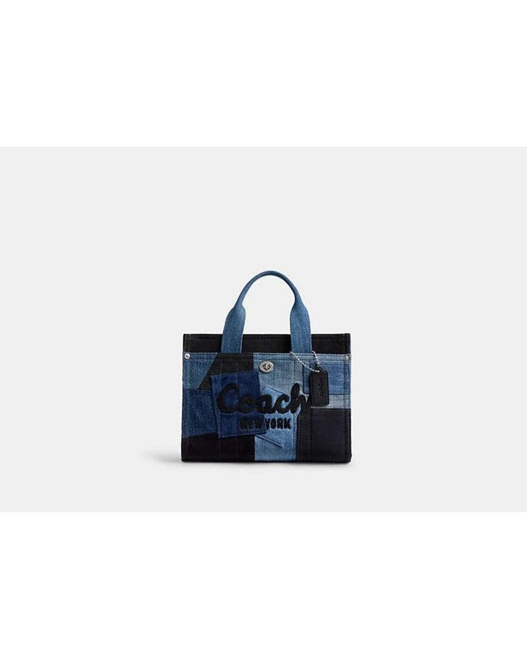 COACH Cargo Tote Bag 26 With Patchwork in Black | Lyst UK