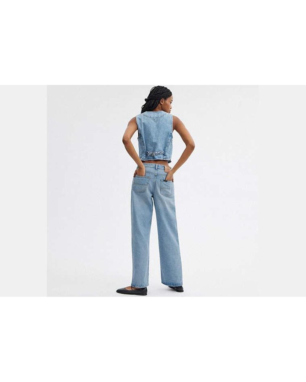 COACH Blue Loose Fit Jeans