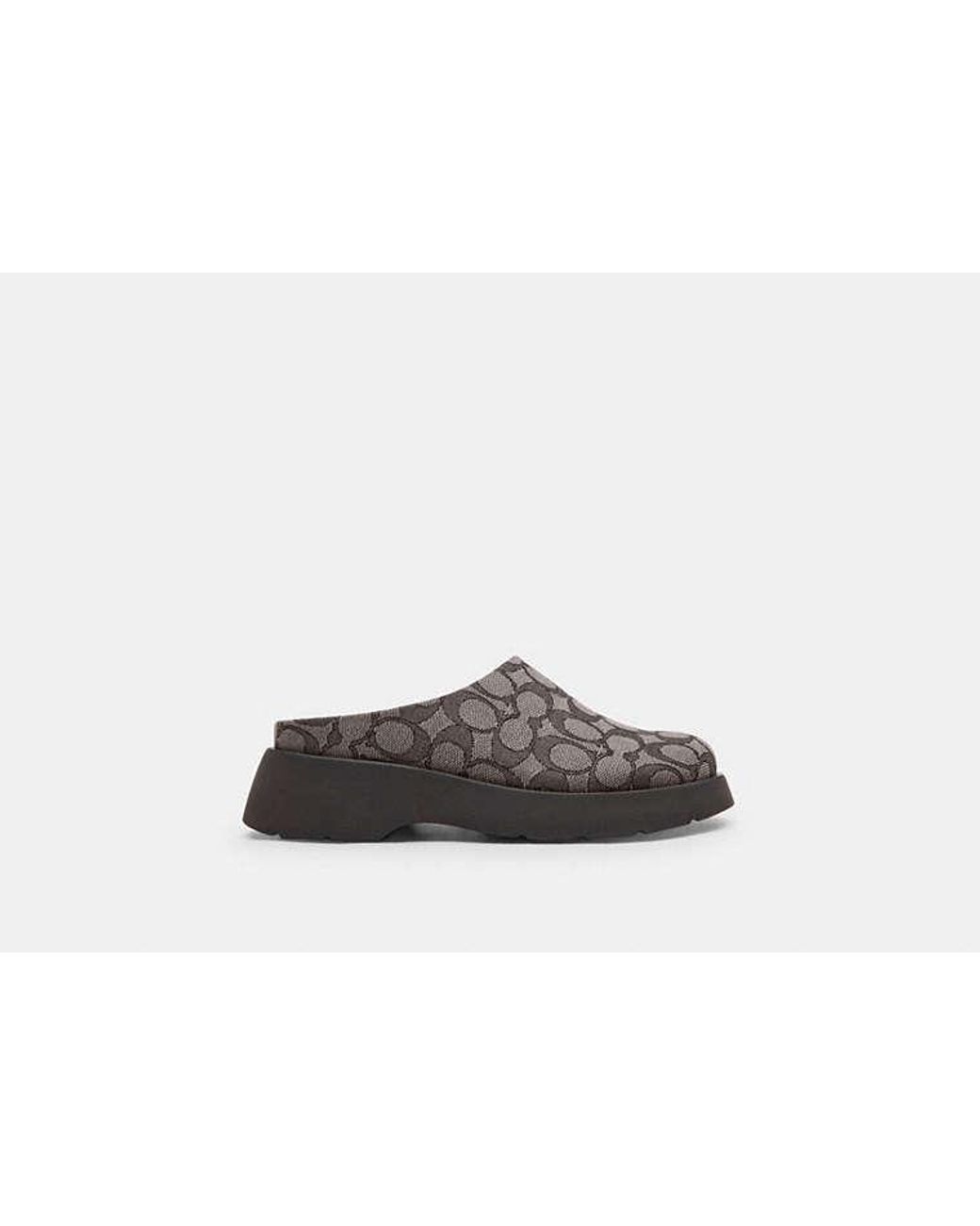 COACH Black Link Mule