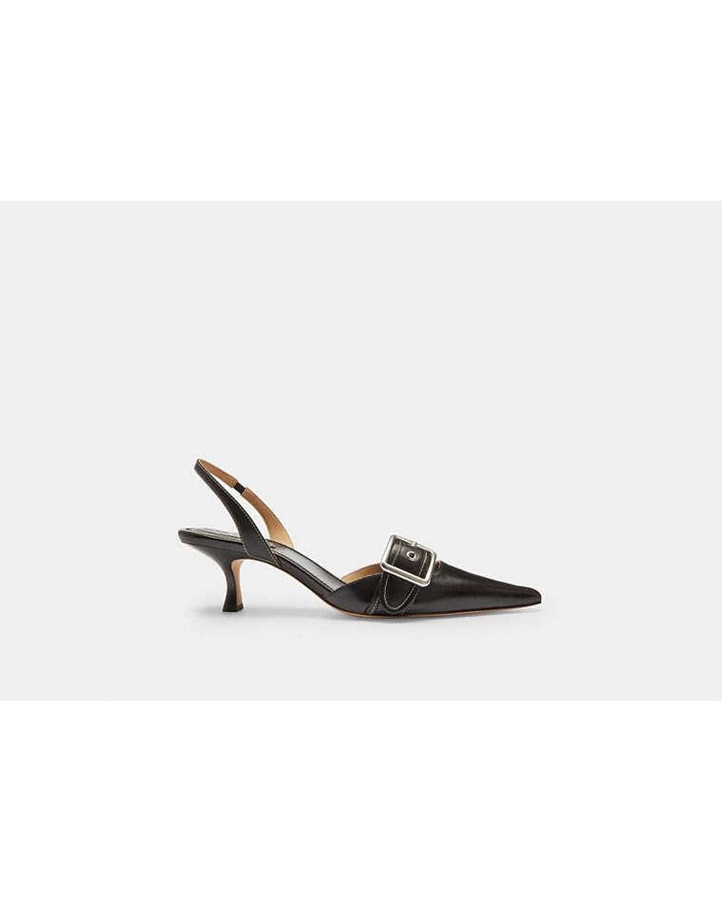 COACH Black Margot Slingback