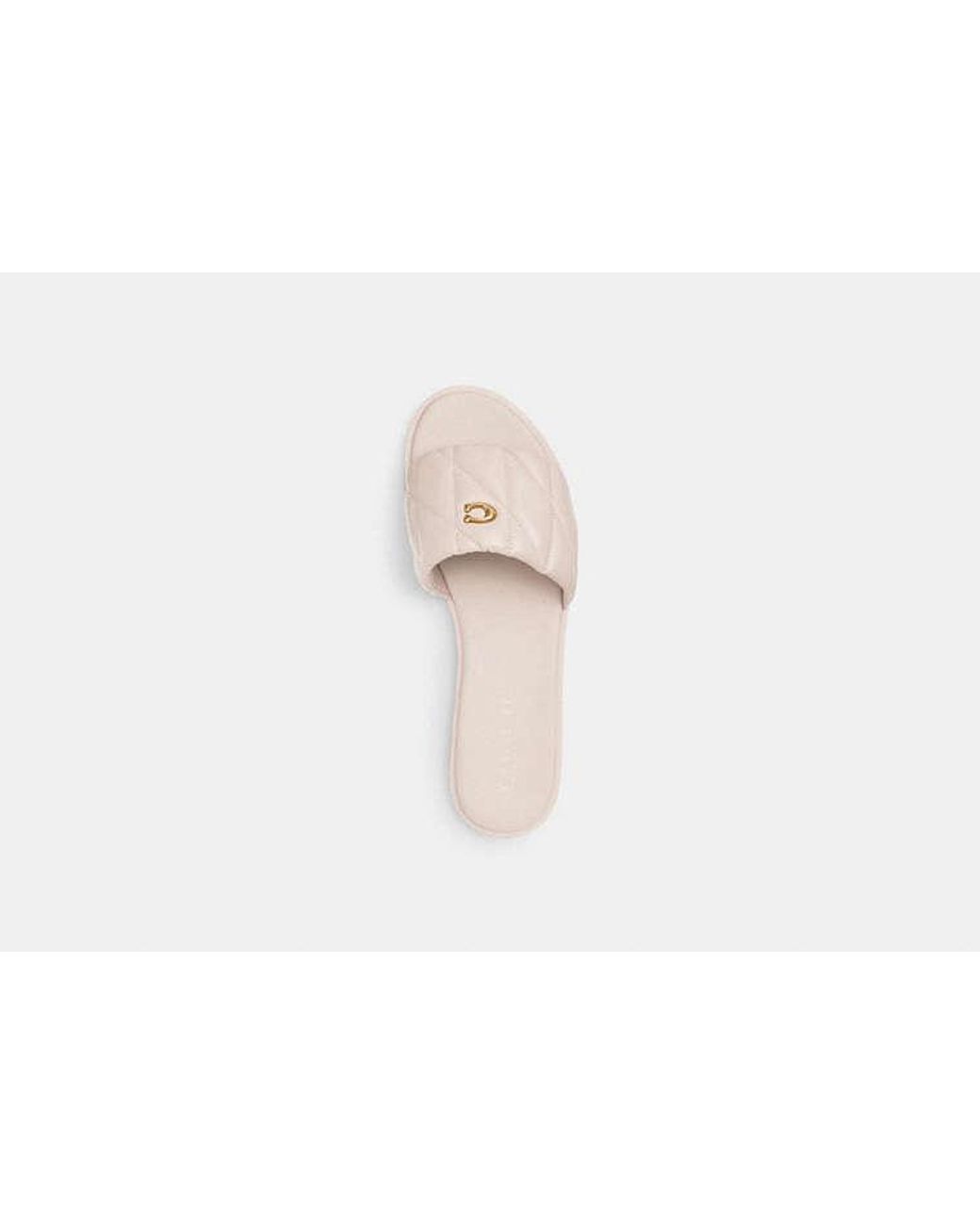 COACH Black Holly Sandal With Quilting