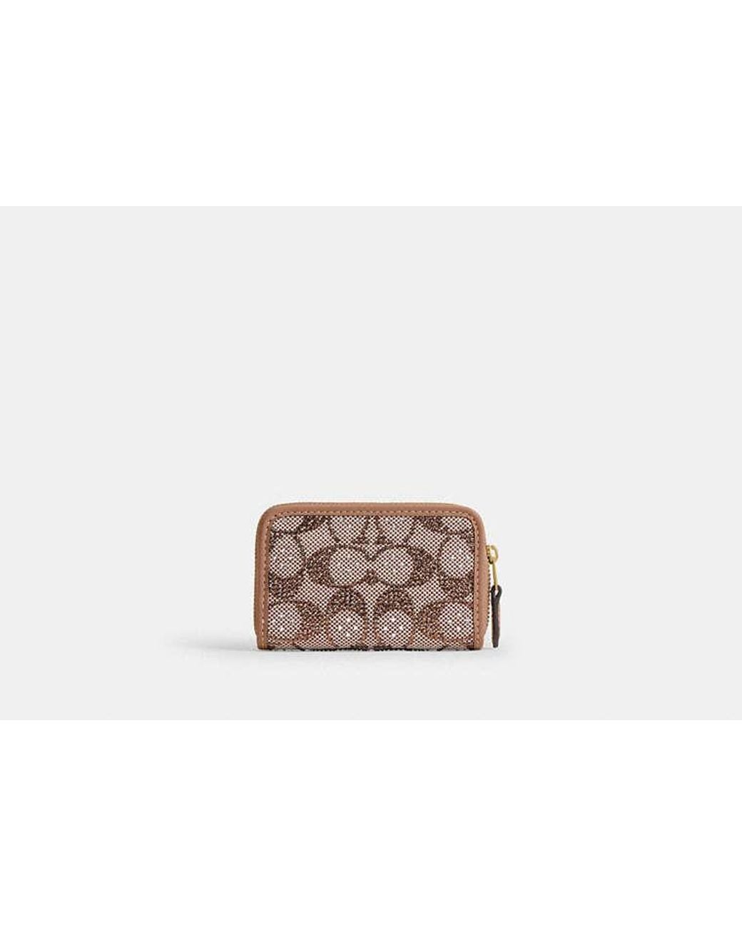 COACH Black Essential Small Zip Around Card Case