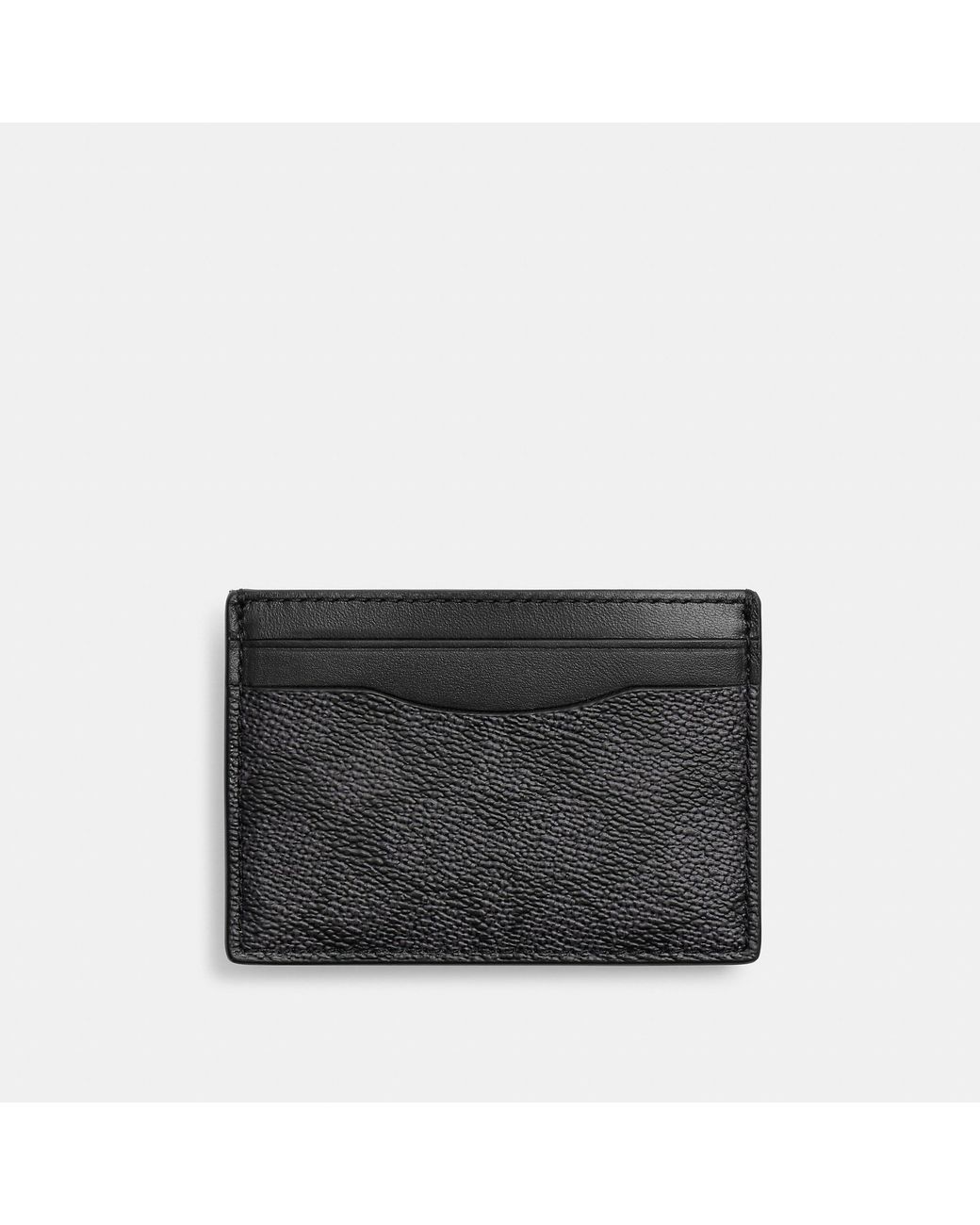 COACH Money Clip Card Case in Black for Men | Lyst