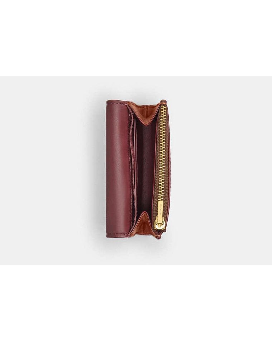 COACH White Essential Flap Card Case