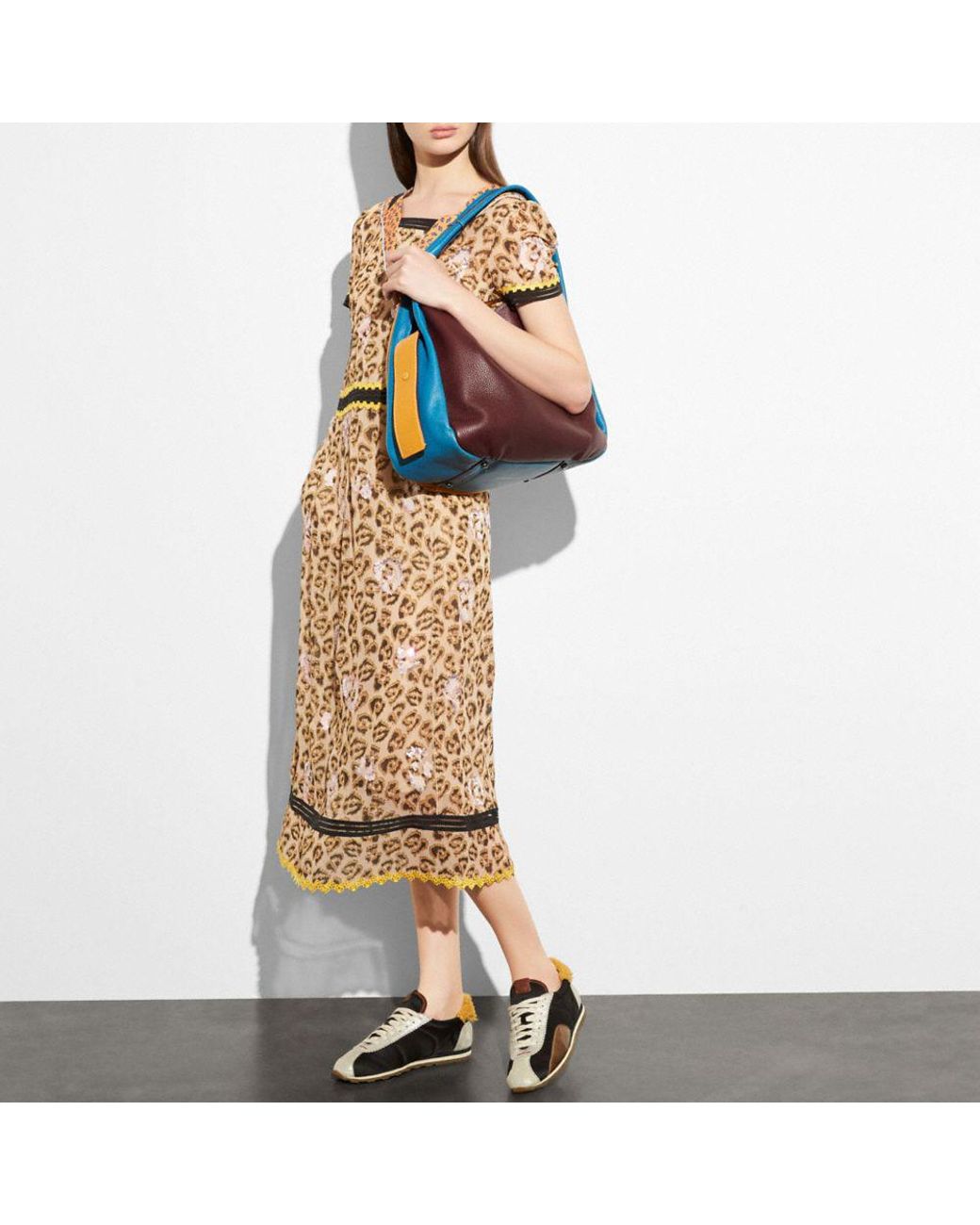 Bandit Crossbody Hobo Bag - Coach - Brown - Jacquard