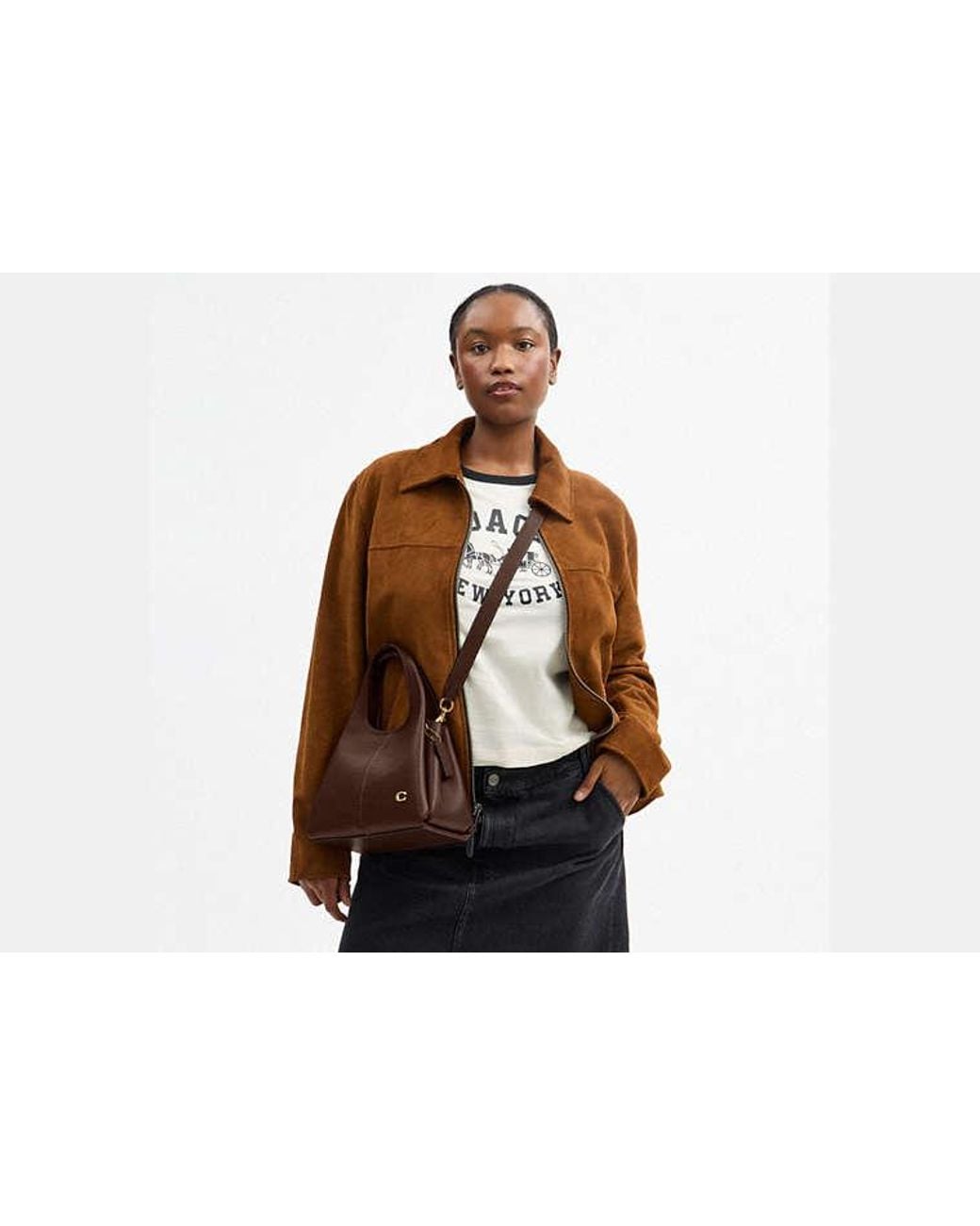COACH Black Lana Shoulder Bag 23