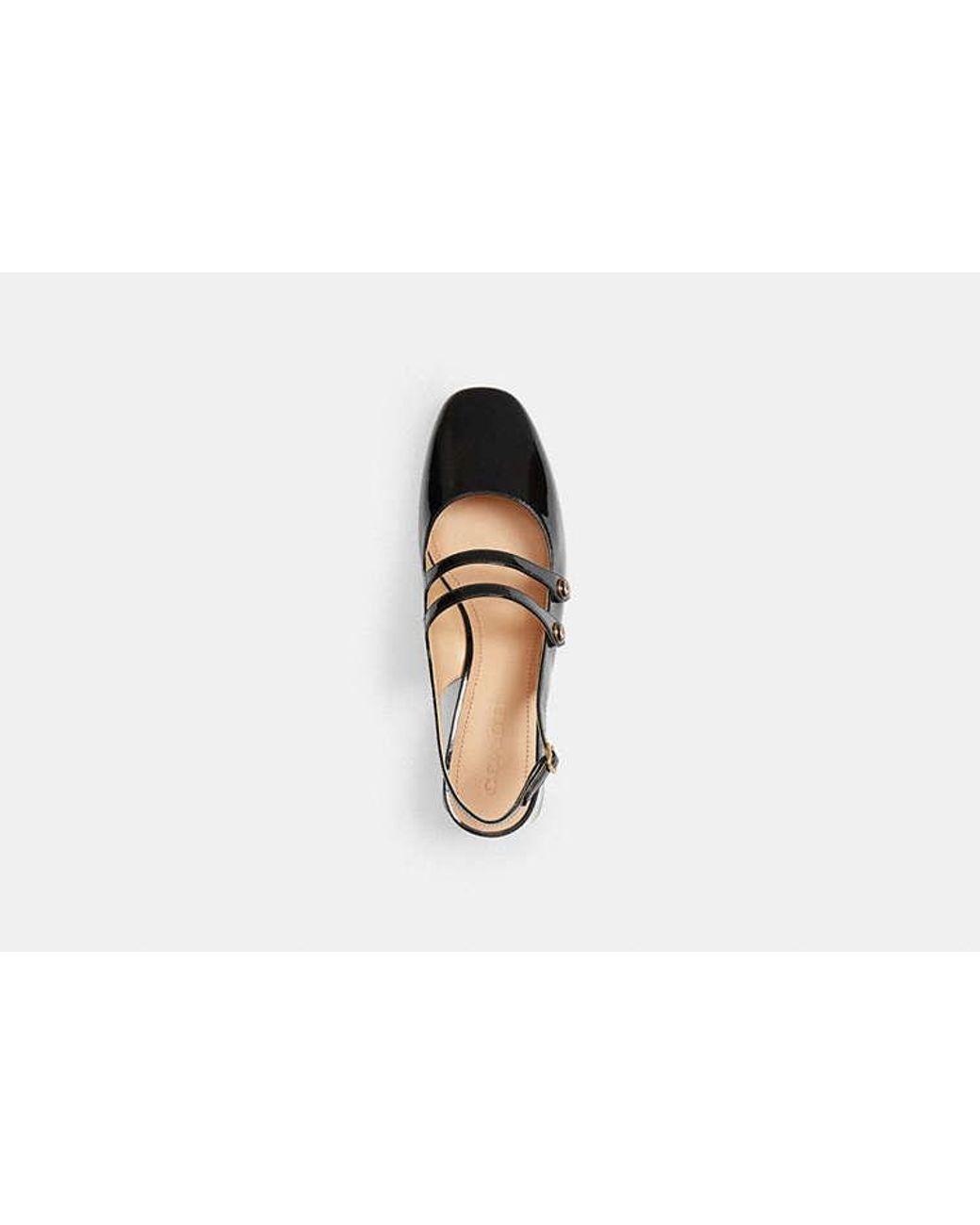 COACH Black Winley Slingback Mary Jane