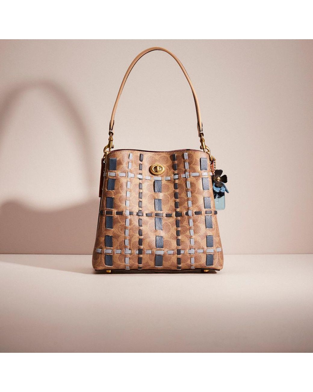 COACH Upcrafted Willow Bucket Bag In Signature Canvas in Pink Lyst