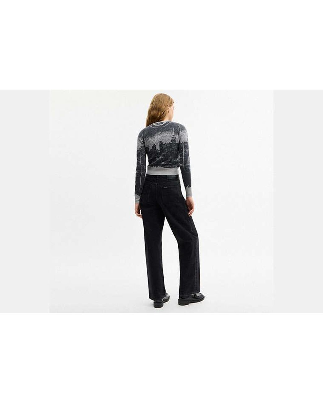 COACH Black Postcard Cardigan