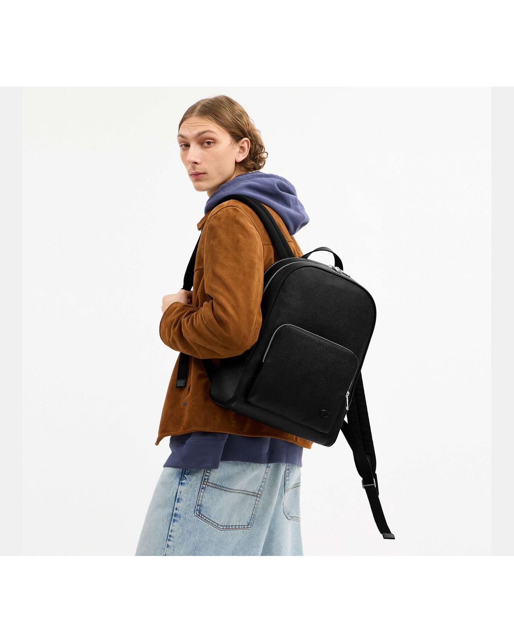 Zaino Wade di COACH in Black da Uomo