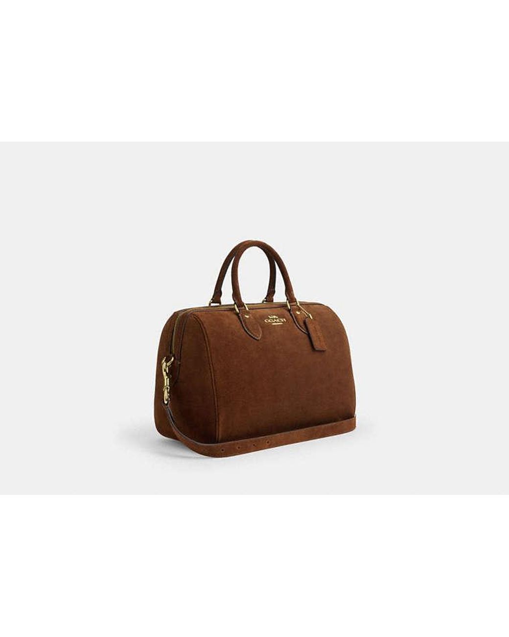 COACH Brown Rowan Large Satchel Bag