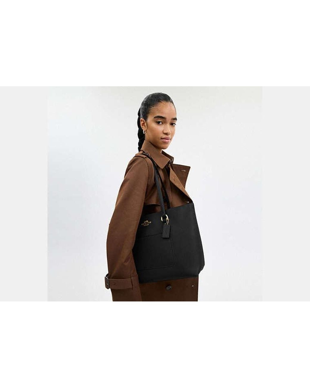 COACH Black Station Tote Bag