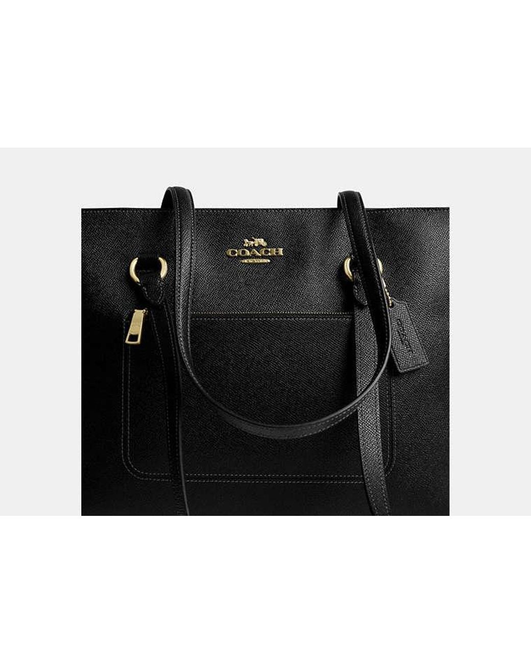 COACH Black Station Tote Bag