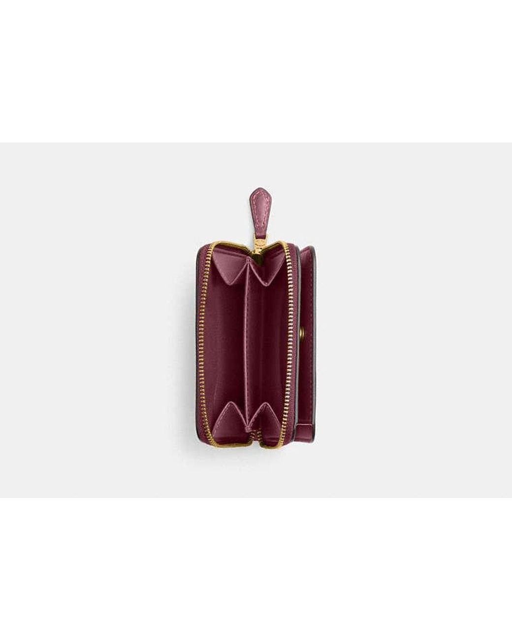 COACH Red New York Billfold Wallet
