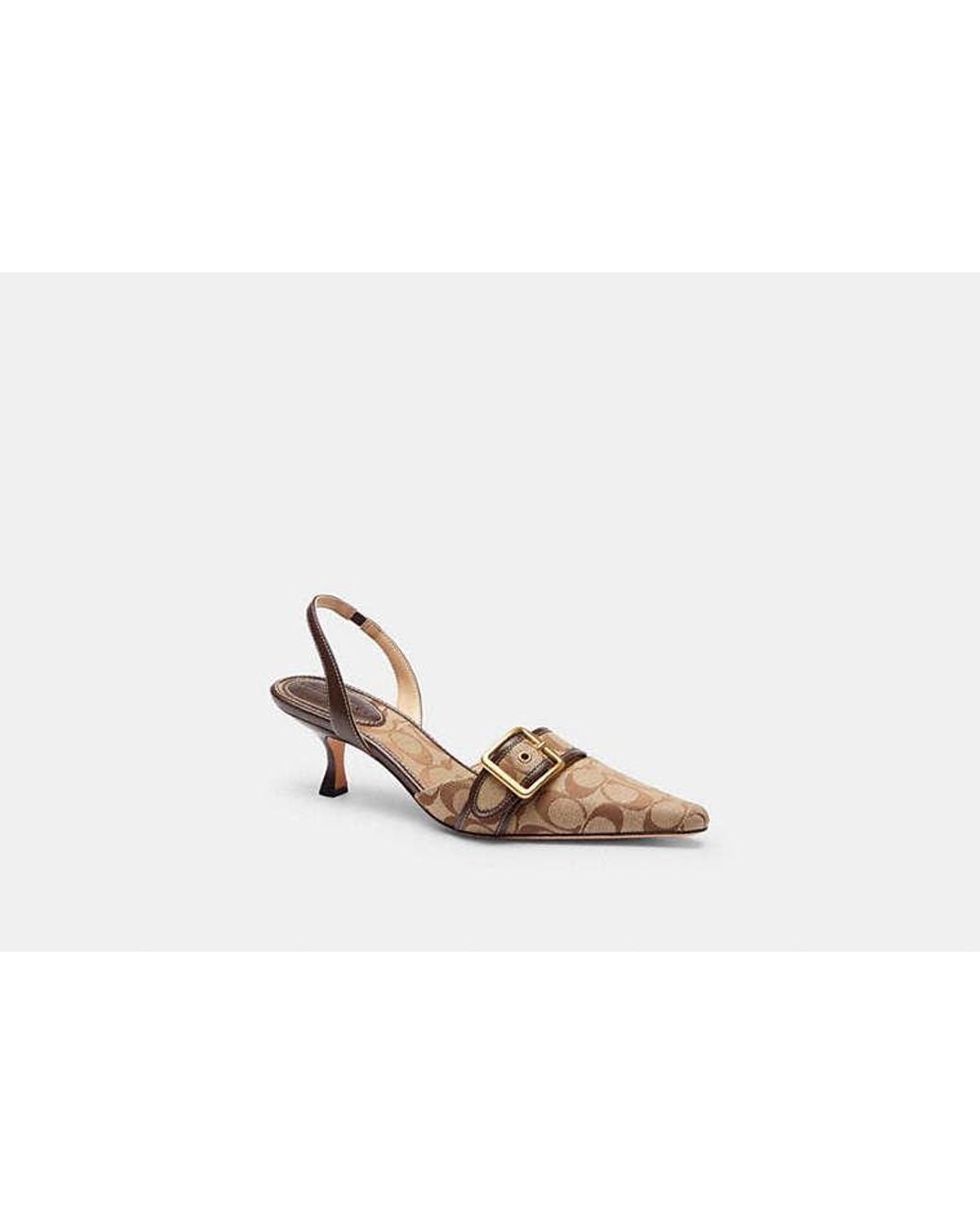 COACH Black Margot Slingback
