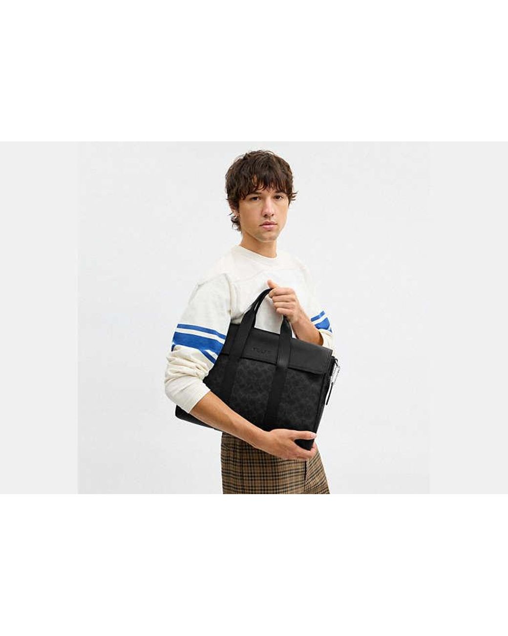 COACH Black Sullivan Portfolio Brief for men