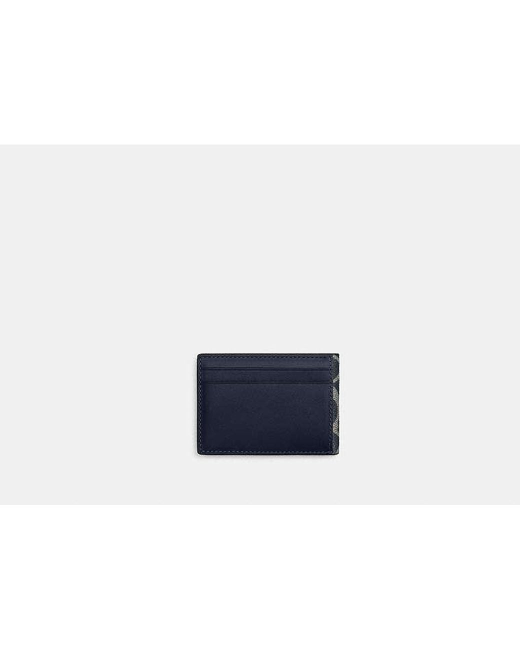COACH Black Compact Billfold Wallet for men