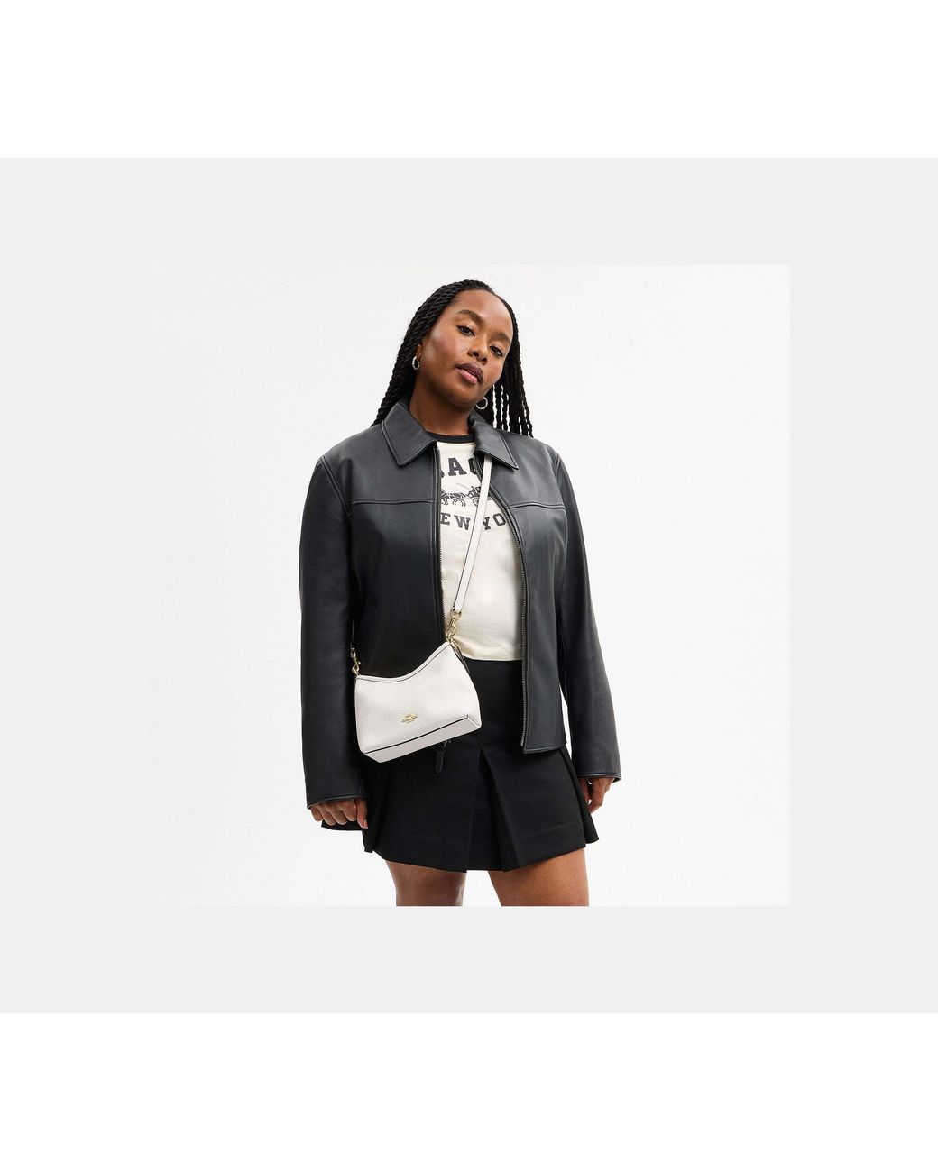 Borsa A Spalla Piccola Laurel di COACH in Black