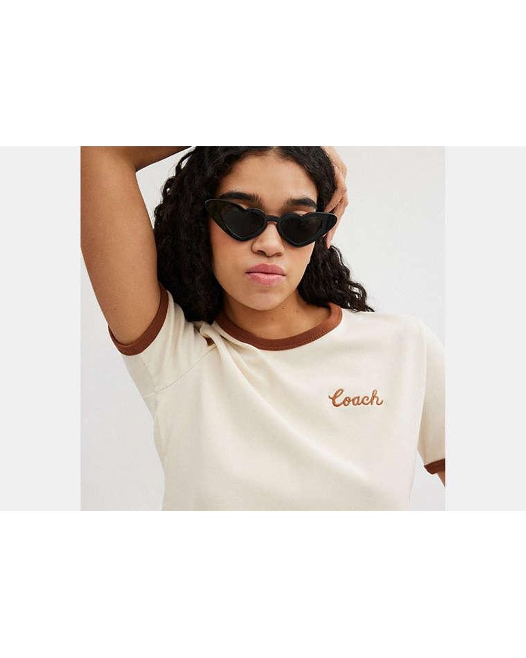 COACH Black Ringer T-Shirt