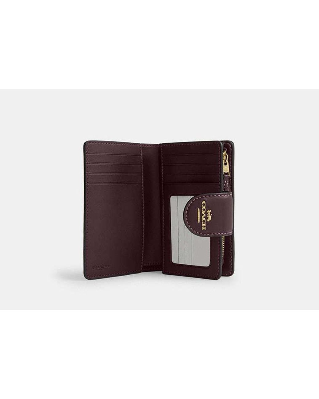 COACH Black Medium Corner Zip Wallet