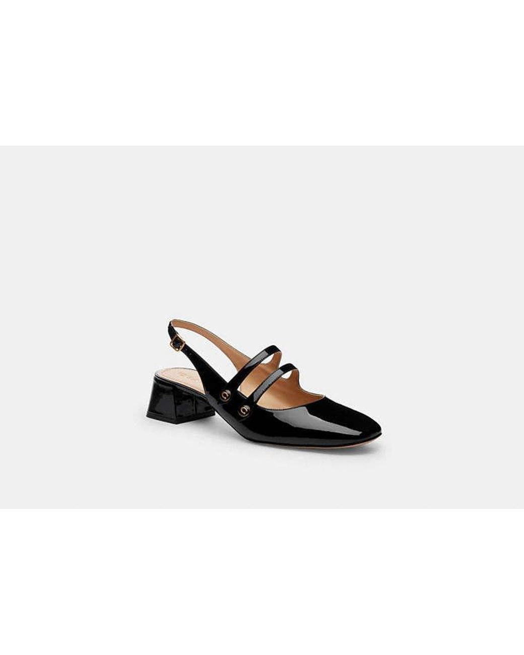 COACH Black Winley Slingback Mary Jane