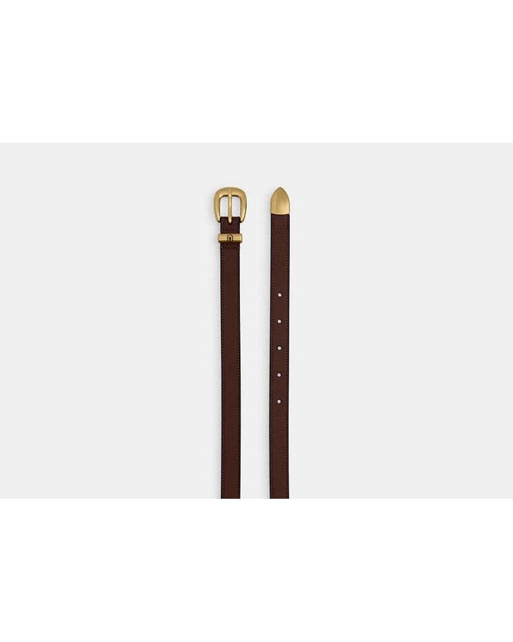 COACH Black C Harness Buckle Belt, 18Mm
