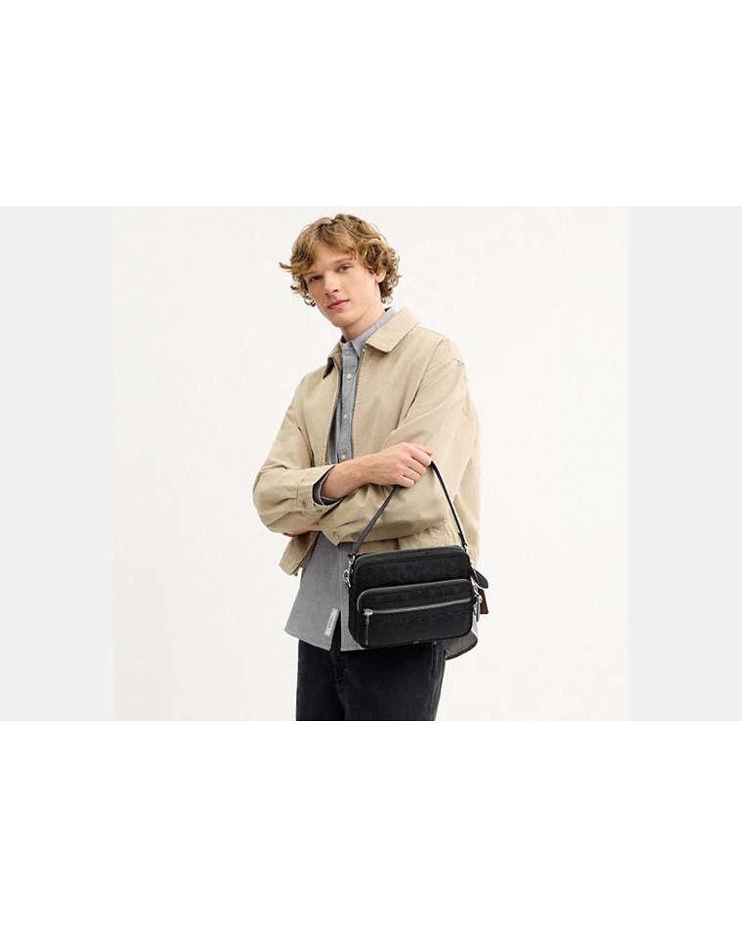 COACH Black Dakota Crossbody Bag for men