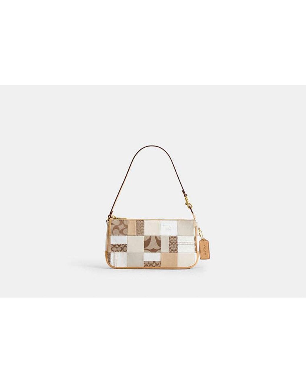 COACH Black Plaza Bag 25 With Patchwork