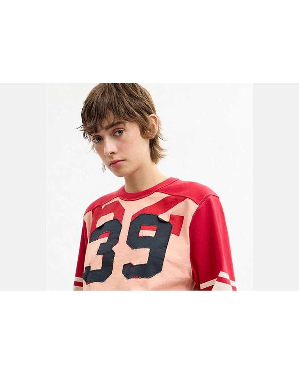 COACH Black Long Sleeve Varsity T-Shirt