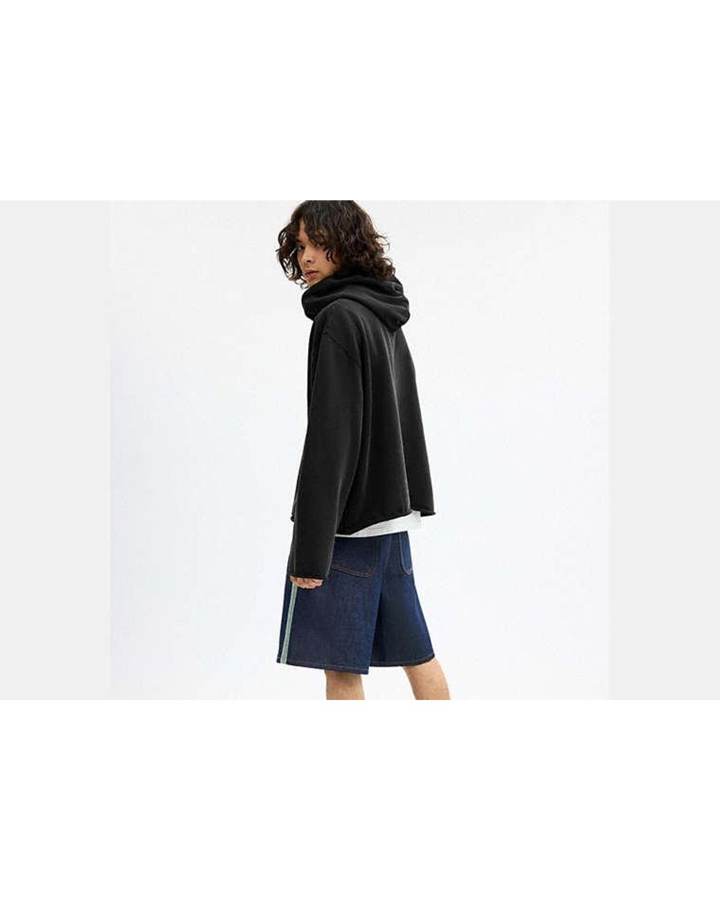 COACH Black Brain Dead Graphic Hoodie for men