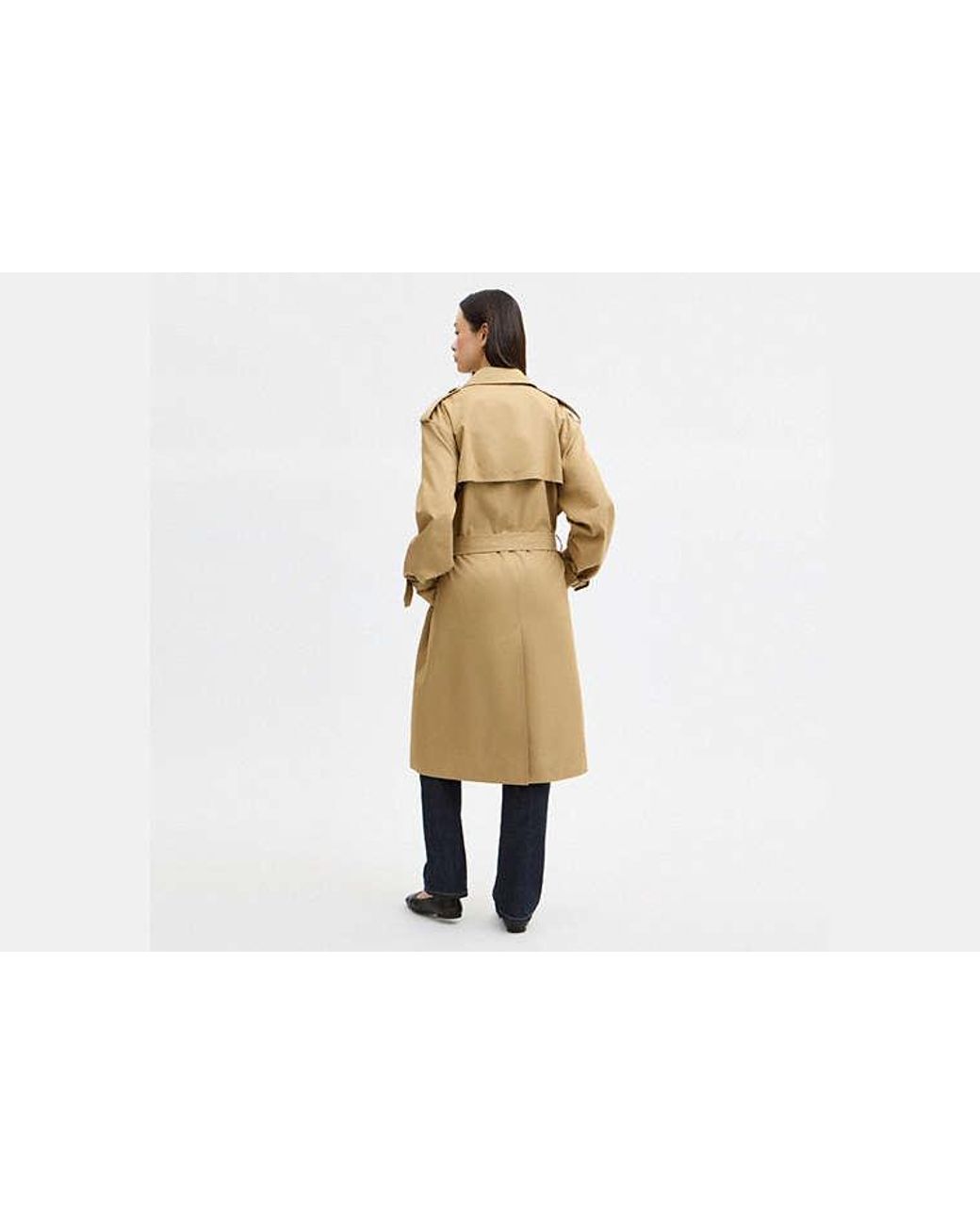 Gabardina COACH de color Natural