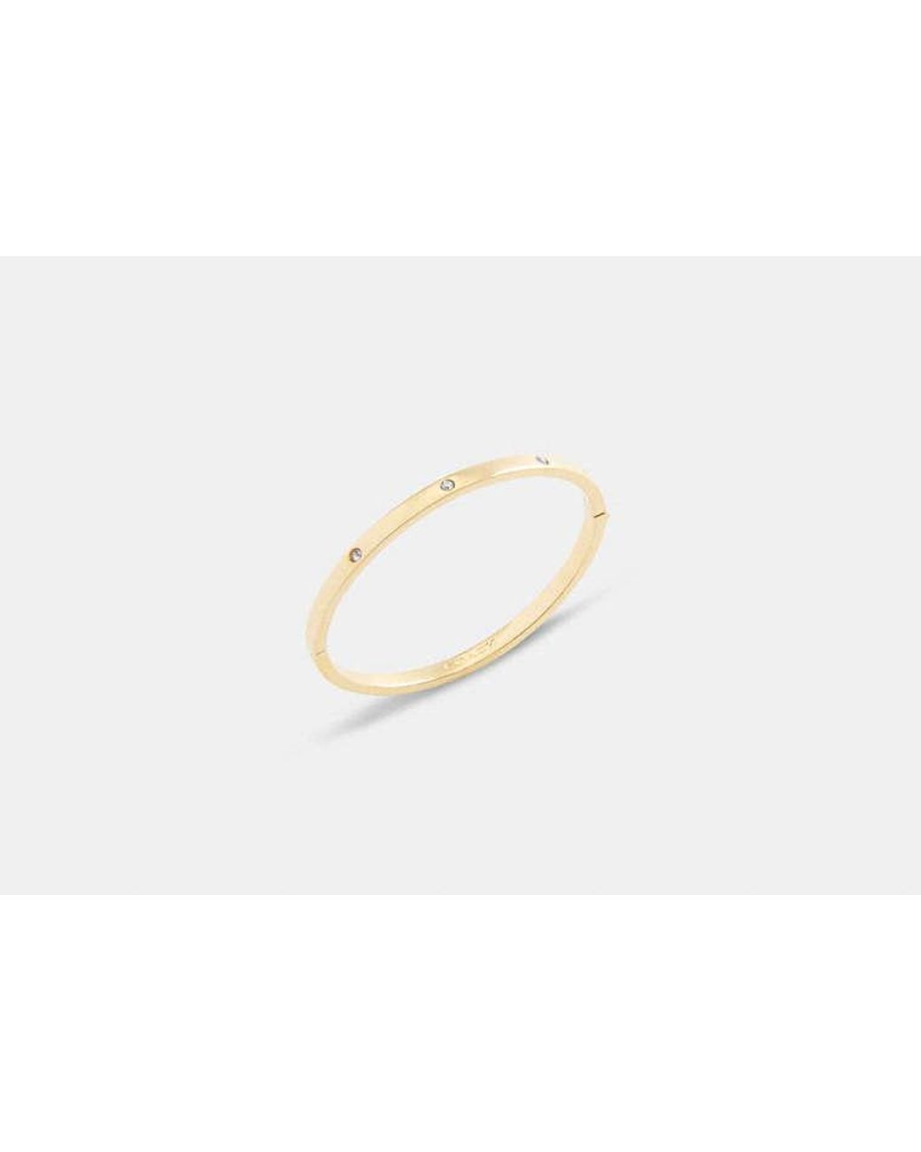 COACH Black Essential Hinged Bangle