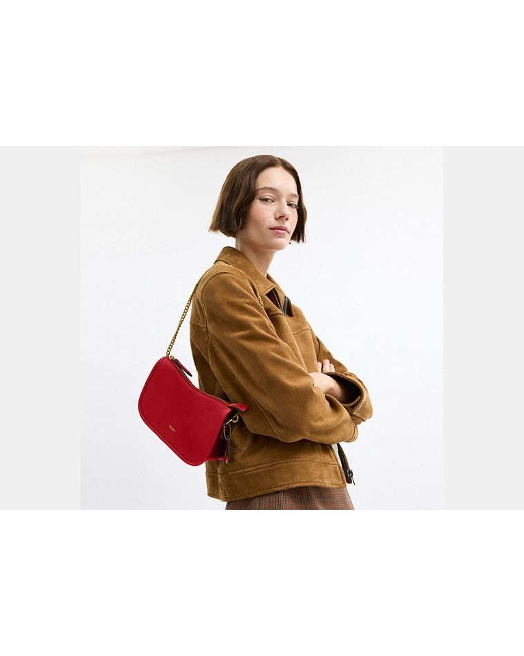 COACH Red Waverly Bag