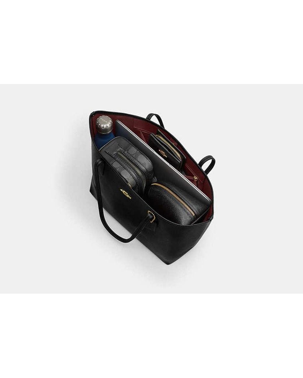 COACH Black City Tote Bag