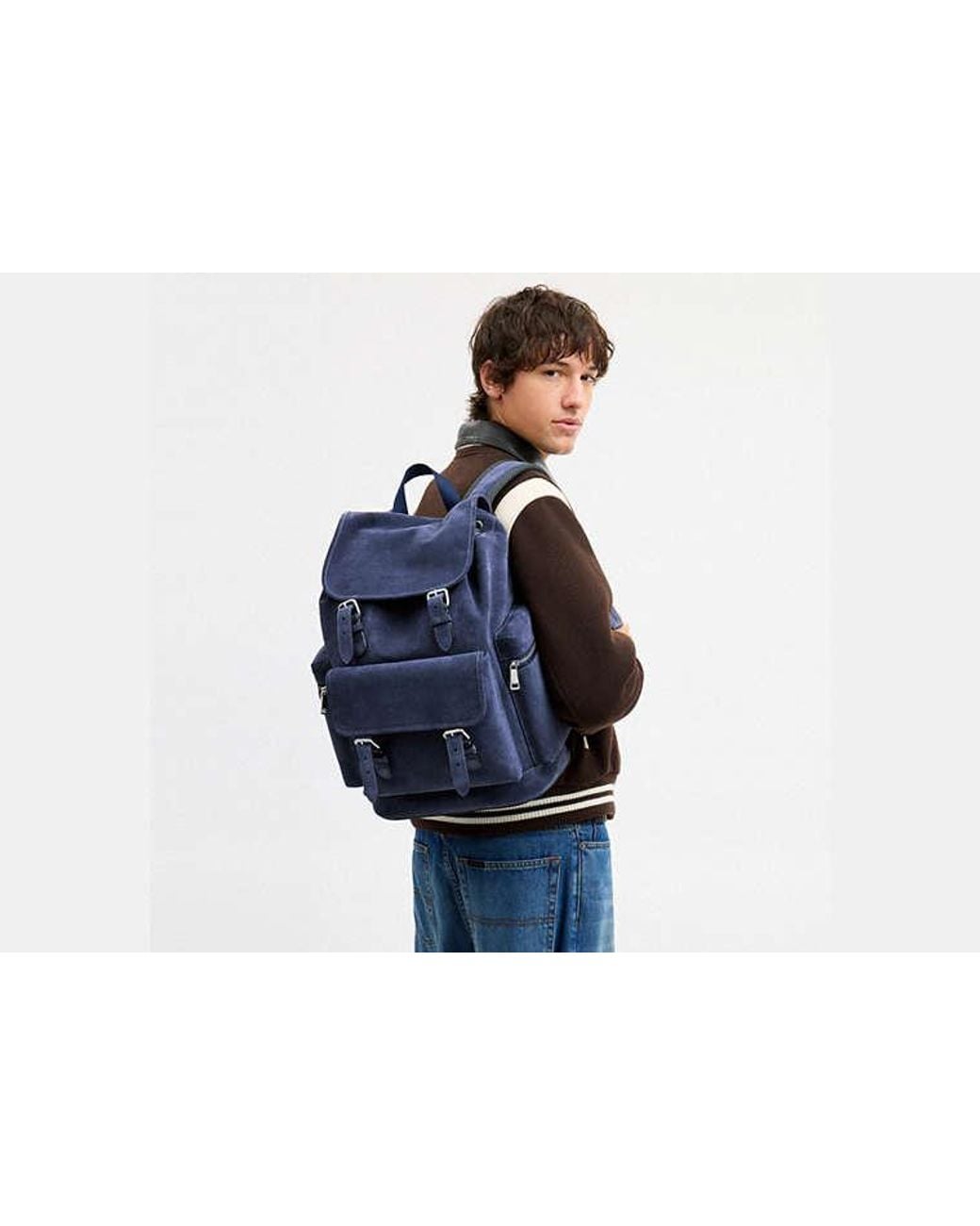 COACH Blue Sprint Backpack for men