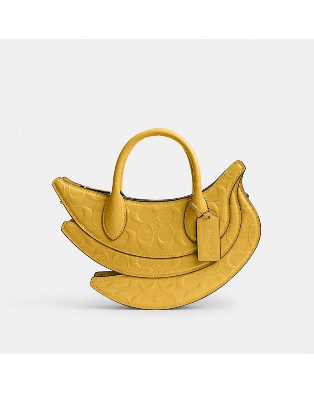 【希少】coach signature banana shoulder bag COACH Banana Bag In Signature Leather in Yellow | Lyst