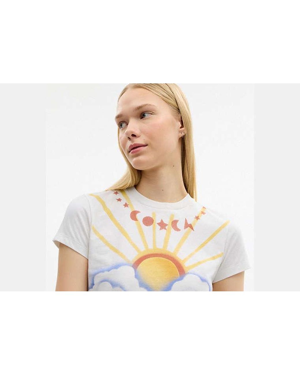 COACH Black Airbrush 90's Fit T-Shirt